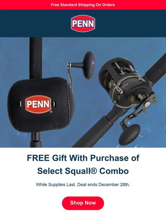 FREE Gift With Purchase of Select Squall® Combos or Reels