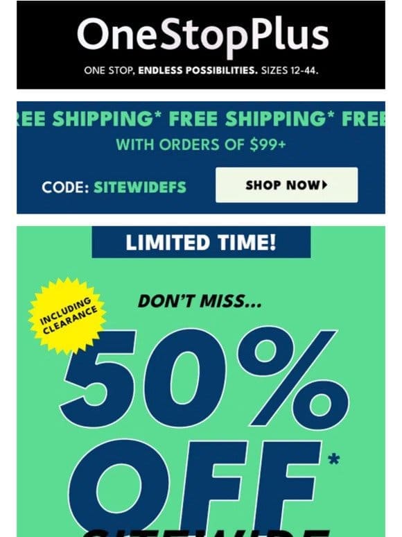 FREE SHIPPING. You read that right