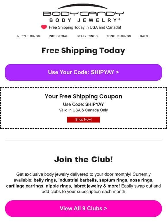 FREE Shipping Today