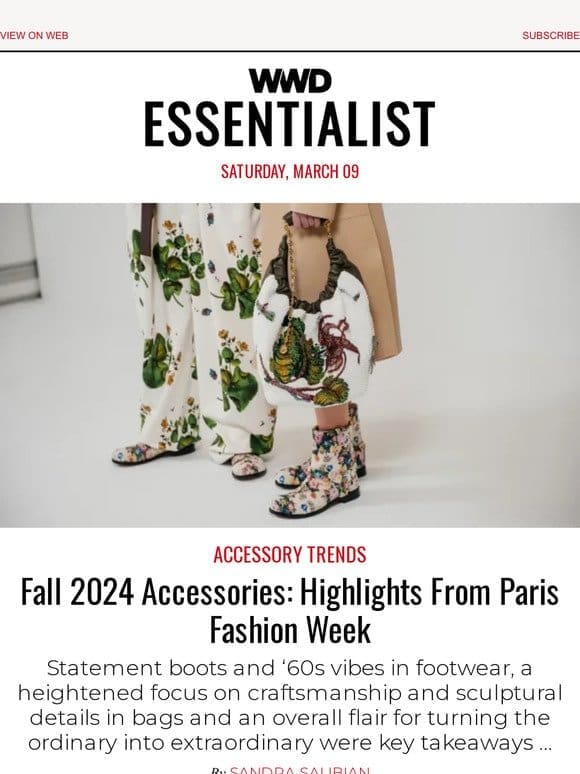 Fall 2024 Accessories: Highlights From Paris Fashion Week