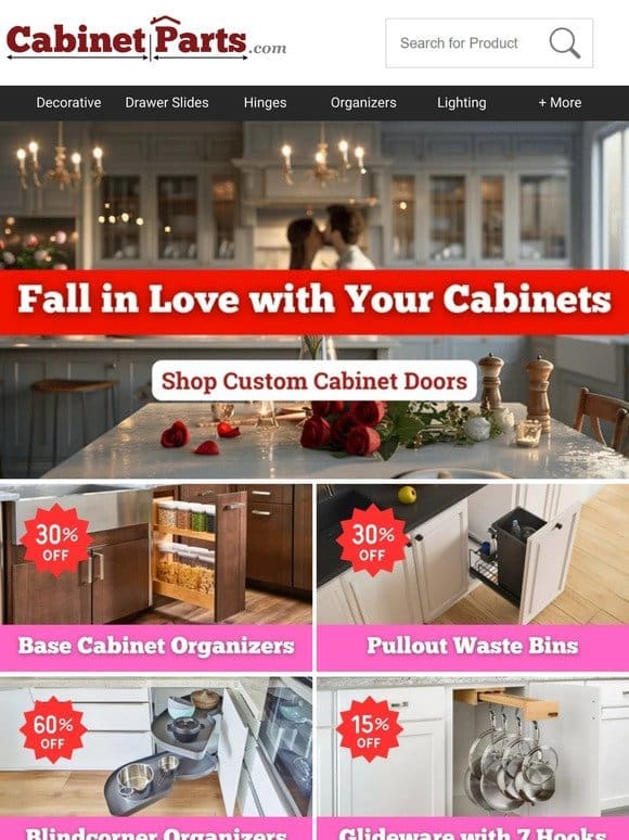 Fall in Love❤️‍ with your cabinets with 60% OFF