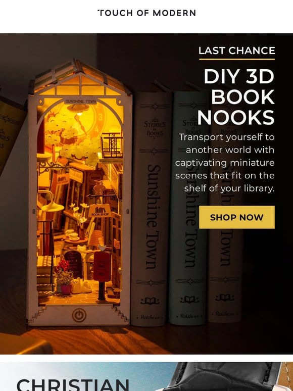 Final Hours: Glowing DIY Book Nooks Going Fast