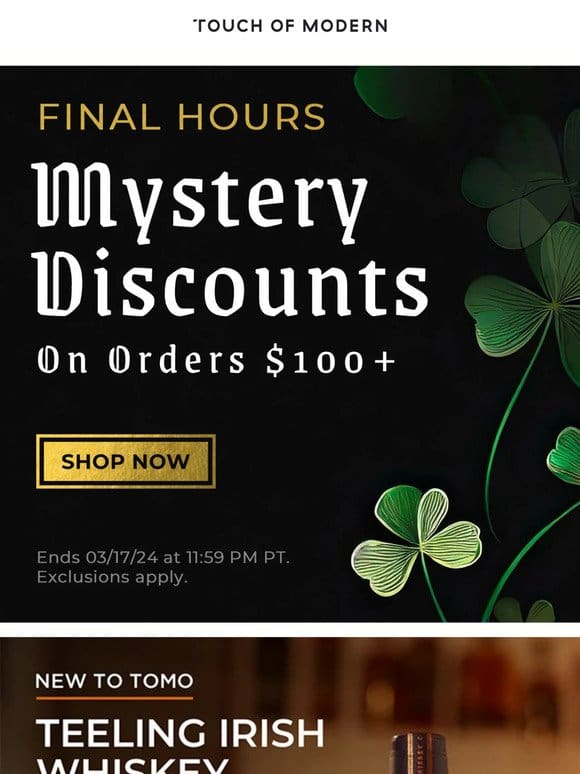 Final Mystery Sitewide Hours: Don’t Let It Slip Away