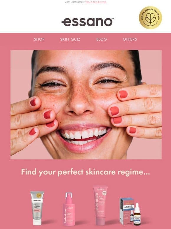 Find your perfect skincare routine in seconds! and get 15% off!✨