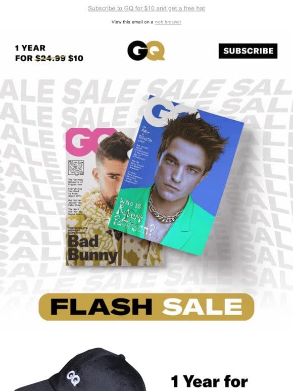 Flash Sale! GQ for only $10
