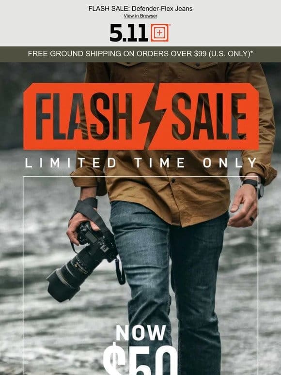 Flashbang Sale! Jeans Only $50 This Weekend