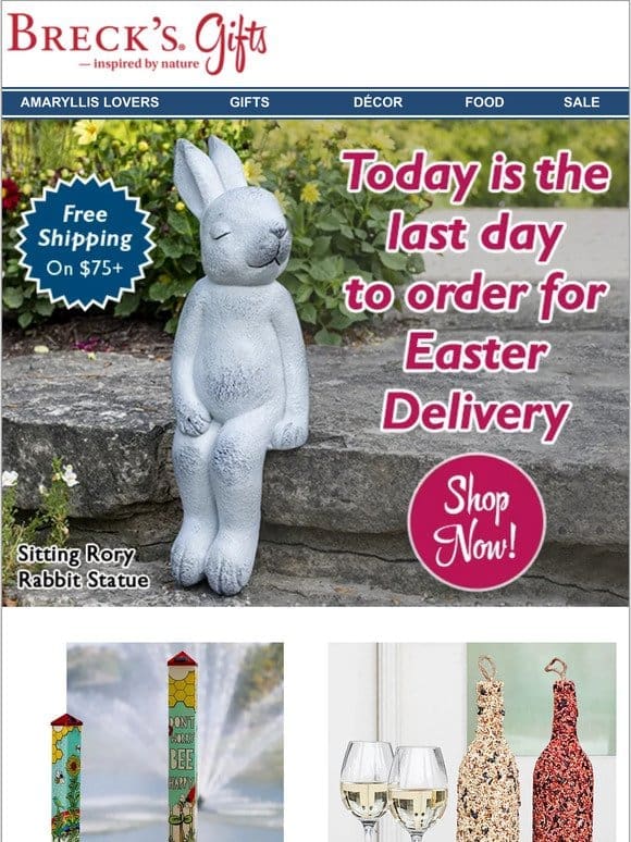 Free Shipping + Final Day for Easter Orders!