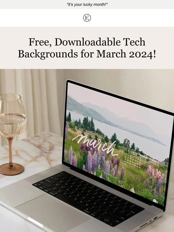 Free， Downloadable Tech Backgrounds for March 2024!