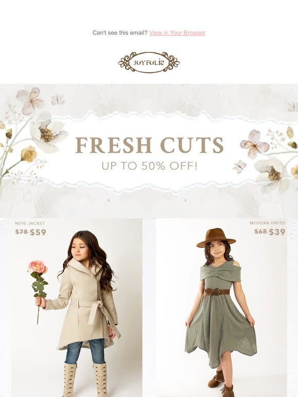 Fresh Cuts Up to 50% Off