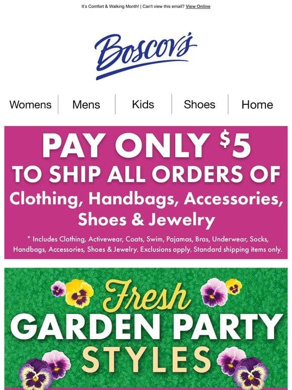 Fresh Garden Party Styles up to 62% LESS
