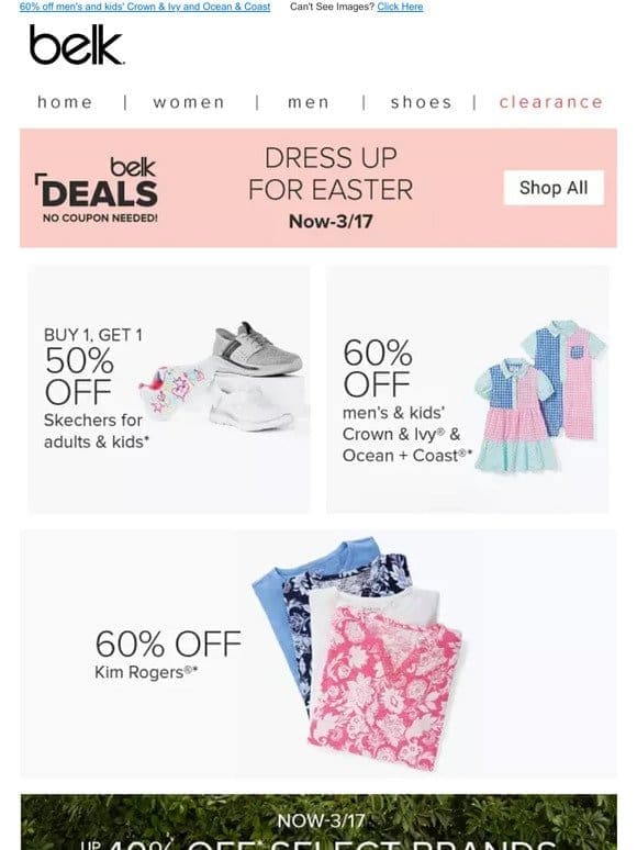 Friday FriYAY   Up to 40% off select brands
