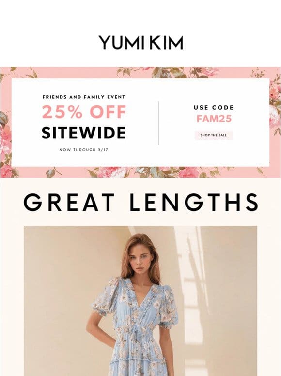 Friends & Family – 25% OFF Sitewide