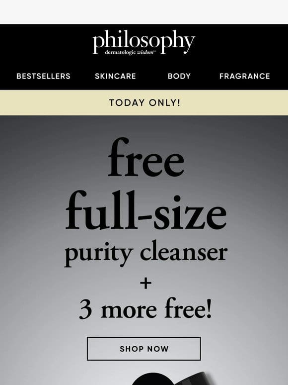 From Us to You: Free Full-Size Purity Cleanser