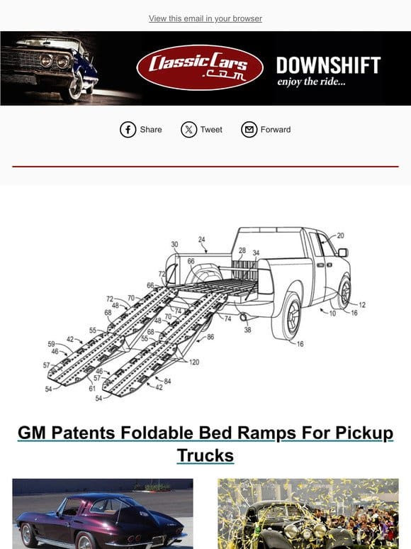 GM Patents Foldable Bed Ramps For Pickup Trucks