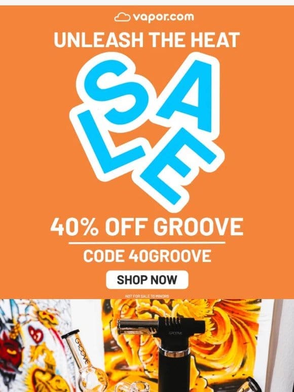Get Groovy  with 40% Off!