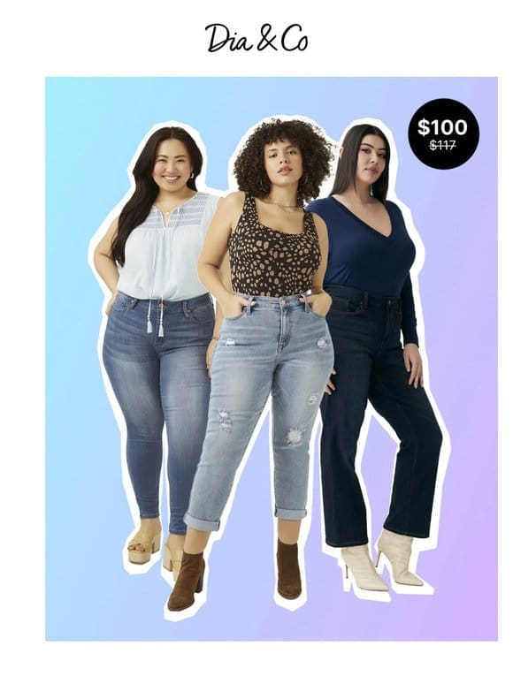 Get Three Pairs Of Our Best-Selling Jeans For $100
