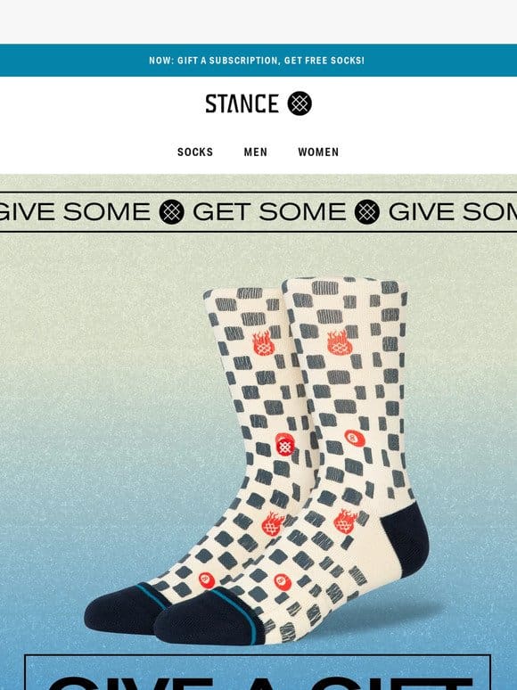 Gift A Stance Subscription， Get Free Socks!