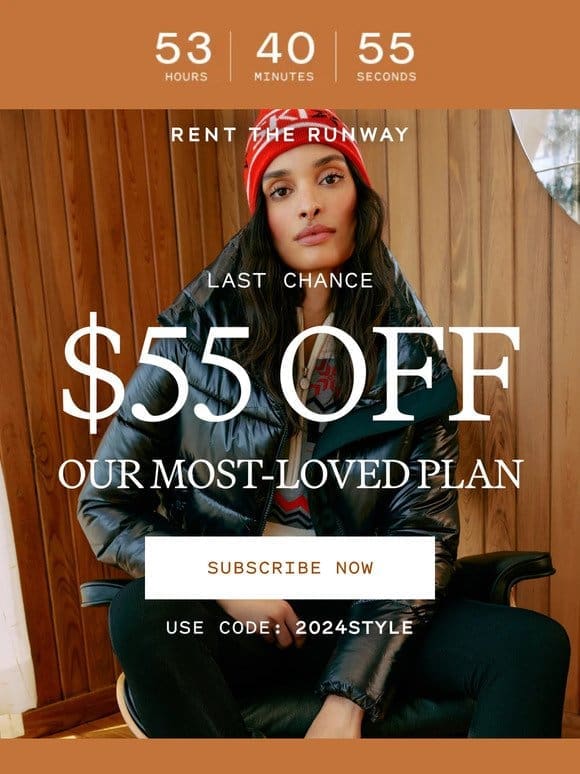 Gift for you: $55 off your plan!