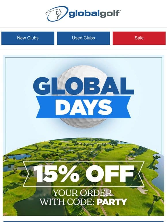 Global Days Are Back! 15% Off Your Order
