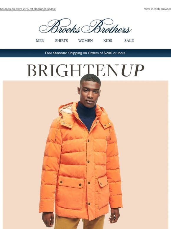 Got the Monday blues? A bright coat helps with that.
