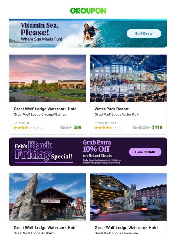 Great Wolf Lodge Waterpark Hotel and More