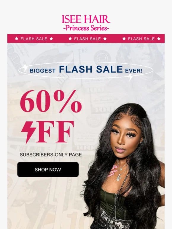 Guess What? 60% OFF Flash Sale Starts Now!