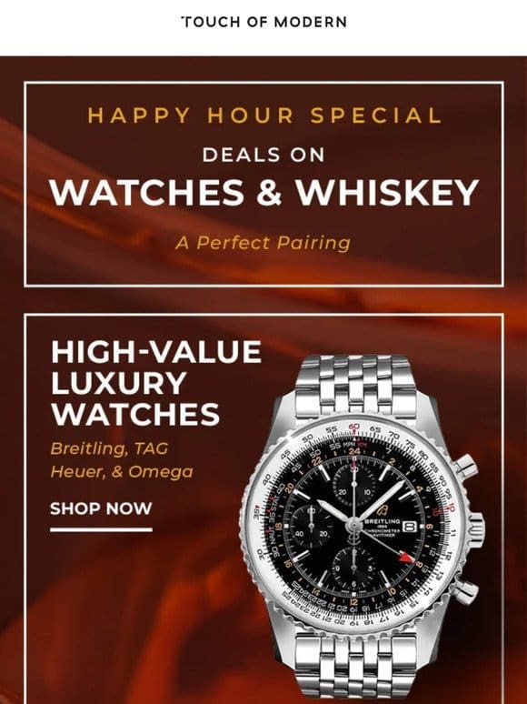 Happy Hour Deals: W _ T C H _ S and WH _ S K _ Y