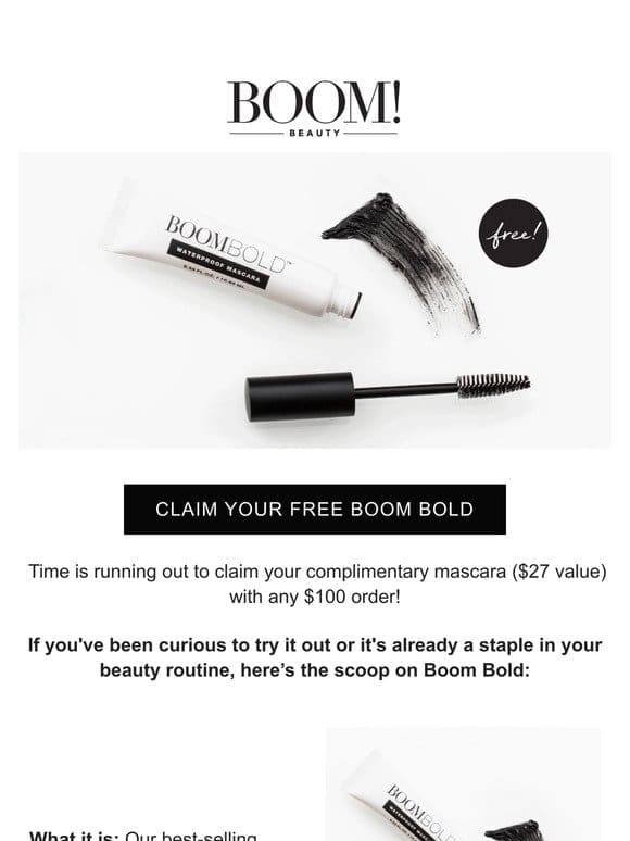 Have you claimed your FREE mascara?