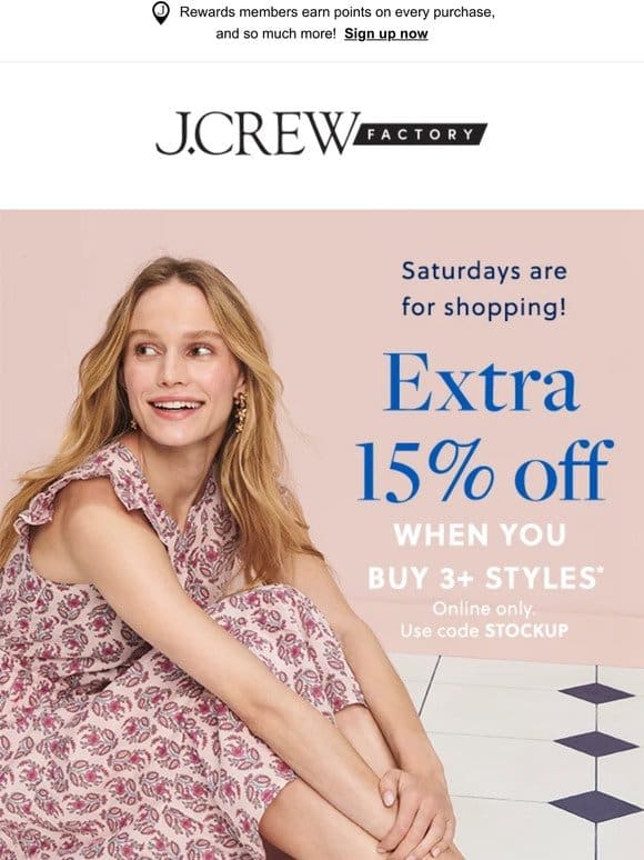 Have you shopped EXTRA 15% OFF yet?!
