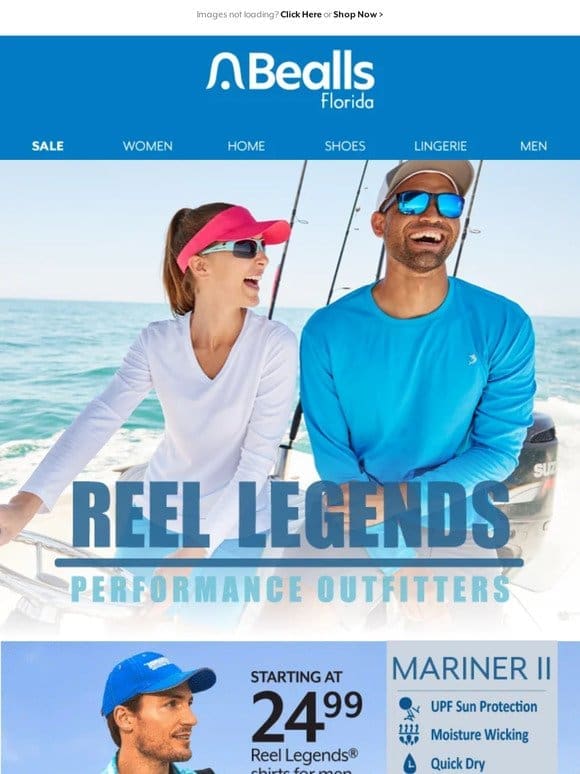 Head outdoors in Reel Legends， starting at 9.99