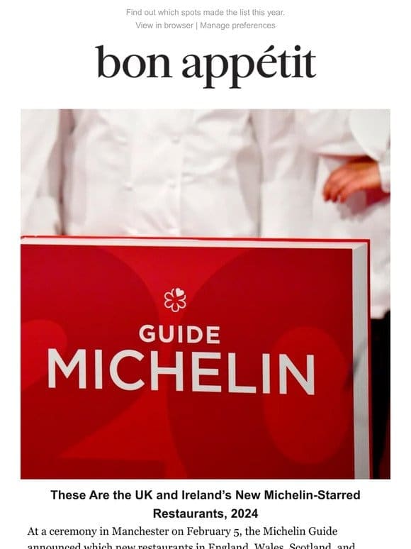 Here Are the UK and Ireland’s Michelin Stars of 2024