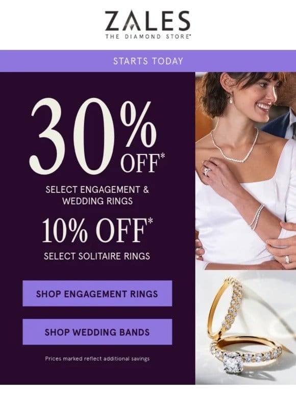 Here Comes the Bridal Sale!