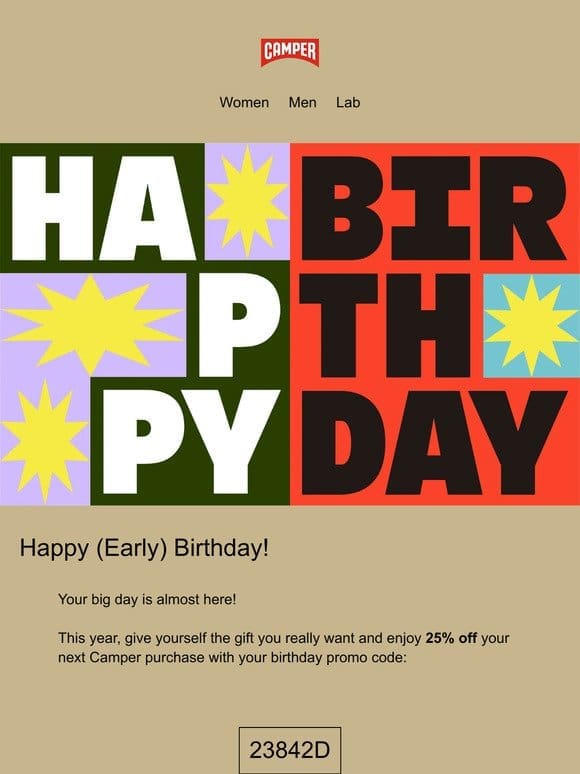 Here’s Your Gift – Happy (Early) Birthday