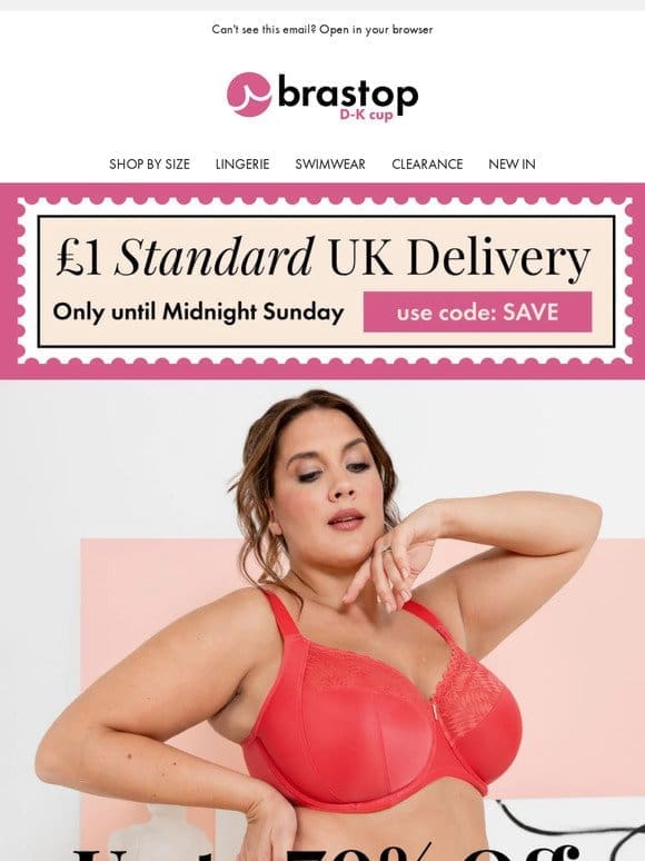 Hey babe shop up to 70% OFF with £1 Standard Delivery