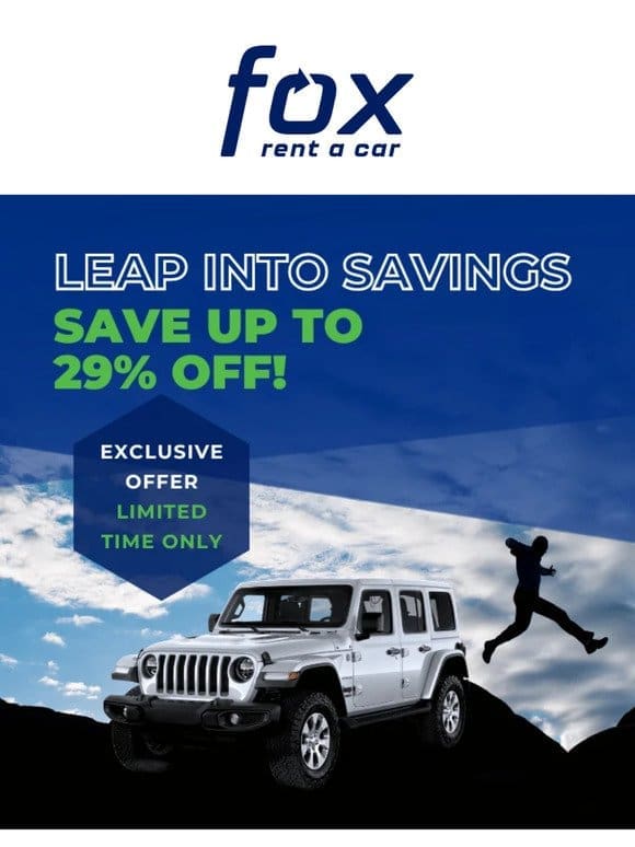 Hey， Last Chance Leap Year Summer Savings and More