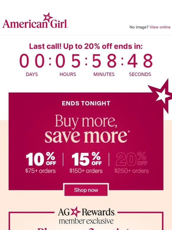 Hours left to save up to 20%