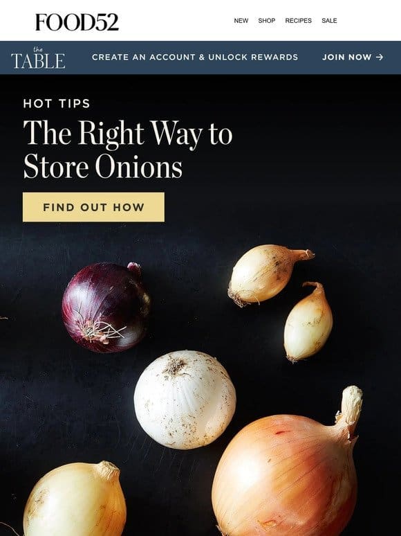 How to keep your onions fresh forever