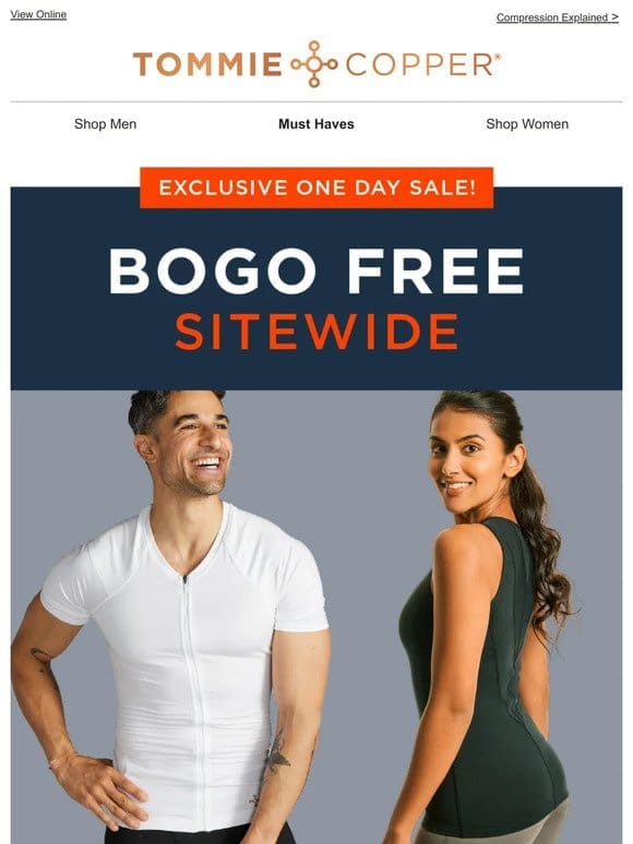 Hurry! BOGO Free Sitewide Ends Tonight