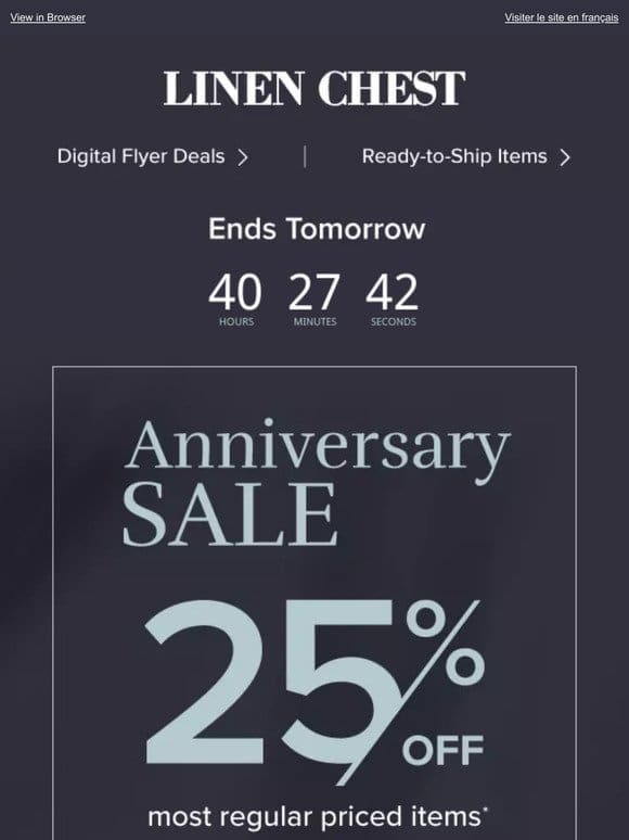 Hurry! Shop our Anniversary Sale ️ Ends Sunday