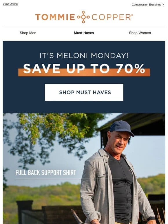 Hurry! You can still save 70% on Meloni’s Must Haves