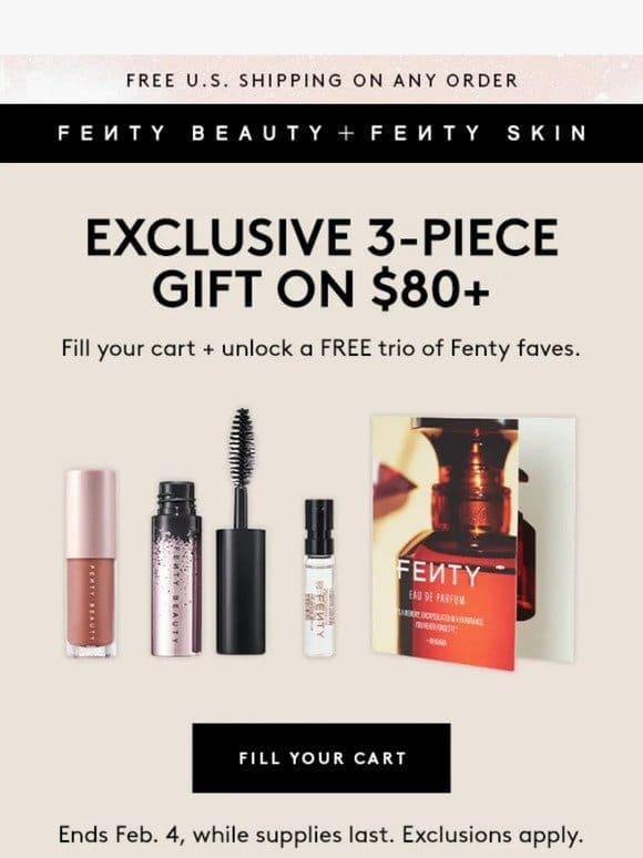 Hurry， hunny ⏳ FREE 3-piece gift ENDS TONIGHT