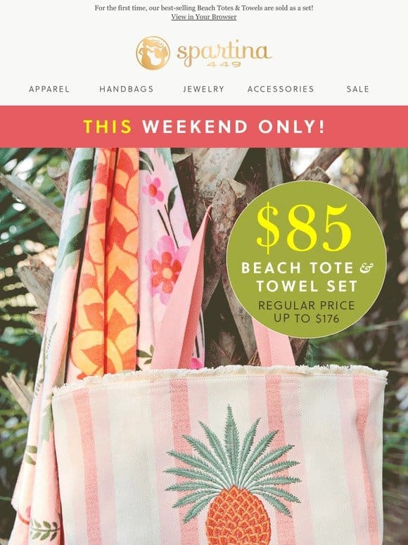 INTRODUCING: The Ultimate Beach Tote & Towel Set