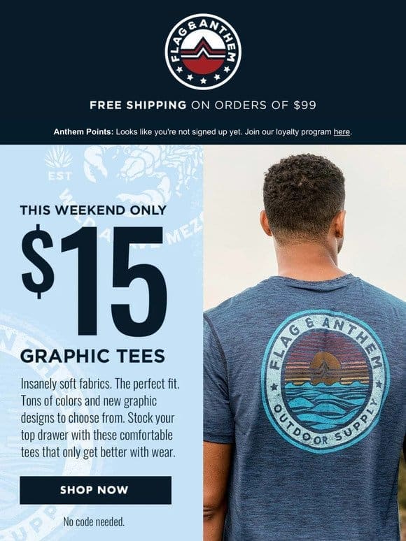 IT’S BACK: $15 Graphic Tees