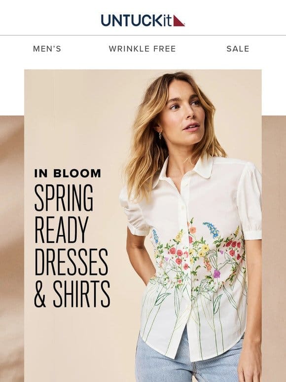 In Bloom: Spring-Ready Dresses & Shirts