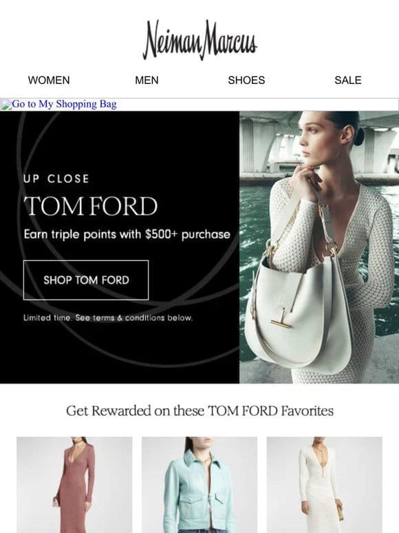 InCircle Event: Get 3x points on TOM FORD