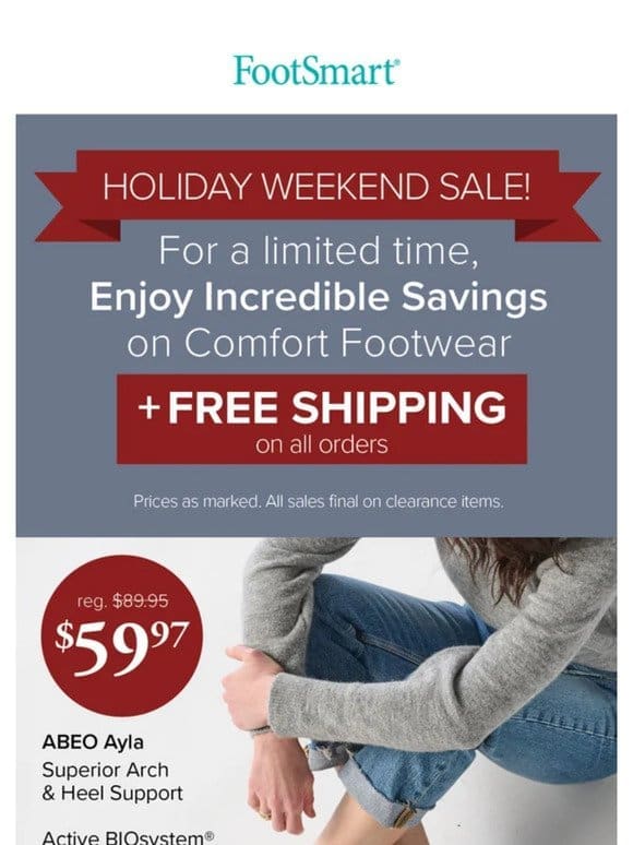 Incredible Savings on Comfort! Limited Time Holiday Sale!