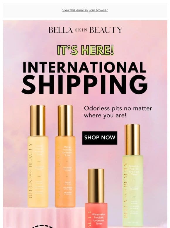 International Shipping Is HERE