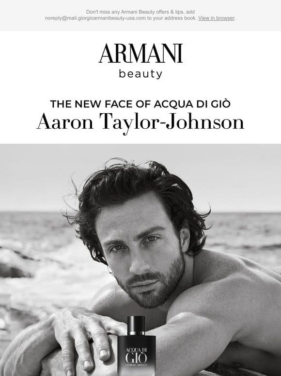 Introducing Aaron Taylor-Johnson: The New Face of The Acqua Di Giò Collection