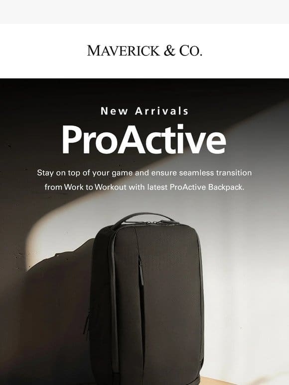 Introducing ProActive Waterproof Business Backpack