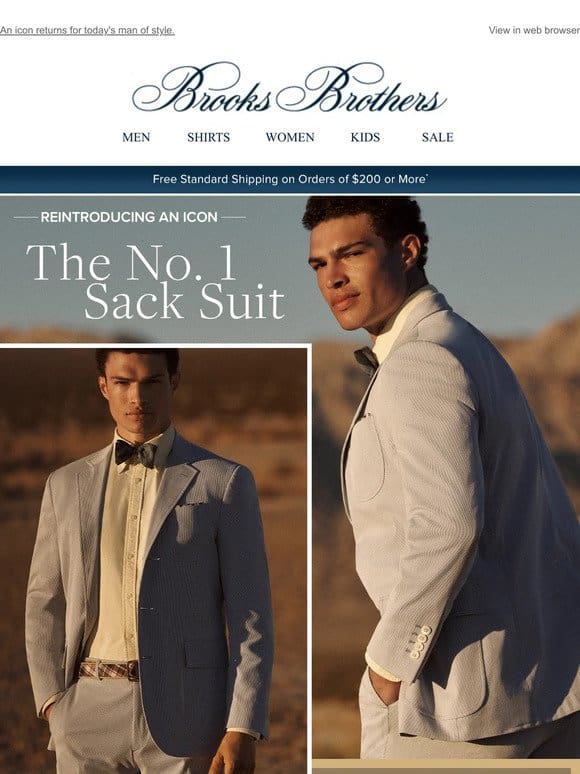 Introducing The No. 1 Sack Suit